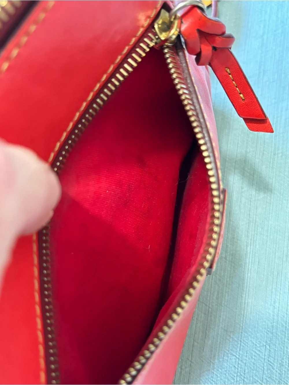 Dooney & Bourke Persimmon Florentine Leather Shoulder Bag with Strap Extender